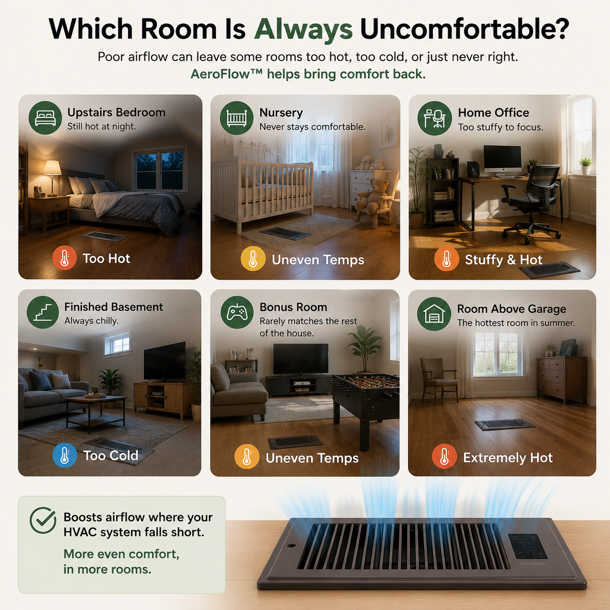 AeroFlow™ Smart Vent Booster